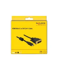 כבל תצוגה תקע מיני HDMI לתקע DVI 24+1 ז/נ DELOCK | 83582