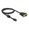 כבל תצוגה תקע מיקרו HDMI לתקע DVI 24+1 ז/נ DELOCK | 83585