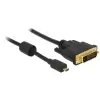כבל תצוגה תקע מיקרו HDMI לתקע DVI 24+1 ז/נ DELOCK | 83585