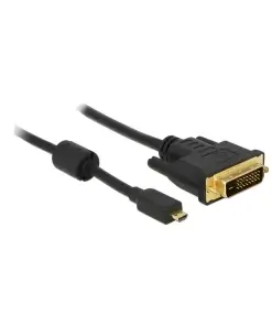 כבל תצוגה תקע מיקרו HDMI לתקע DVI 24+1 ז/נ DELOCK | 83585