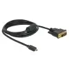 כבל תצוגה תקע מיקרו HDMI לתקע DVI 24+1 ז/נ DELOCK | 83586