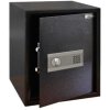 כספת הכוללת מערכת נעילה דיגיטלית מפתח חירום ומדף METLGUARD MG40 11KG
