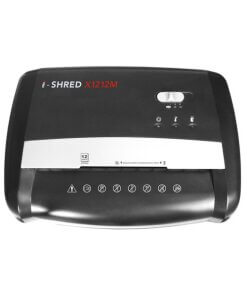 מגרסת נייר כרטיסי מגנטים ותקליטורים עוצמתית מתאים למשרד כ 26 ליטר I-SHRED X1212M