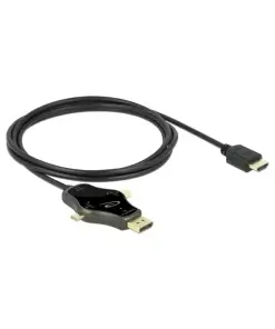 מולטי כבל תצוגה לחיבור מסך HDMI 4K ז/ז DELOCK | 85974 | 60hertz