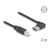 כבל USB 2.0 A-B ז/ז עם מחבר דו כיווני בזווית צד 90° ז/ז DELOCK | 83375 | 4K