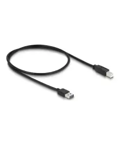 כבל USB 2.0 A-B ז/ז עם מחבר דו כיווני ז/ז DELOCK | 83684 | 4K