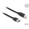 כבל USB 2.0 A-B עם מחבר דו כיווני ז/ז DELOCK | 83359 | 4K