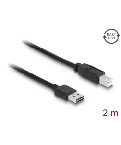 כבל USB 2.0 A-B עם מחבר דו כיווני ז/ז DELOCK | 83359 | 4K