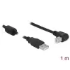 כבל USB 2.0 A-B עם פריט בזווית 90° זז DELOCK 83519 4K