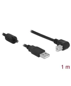כבל USB 2.0 A-B עם פריט בזווית 90° זז DELOCK 83519 4K