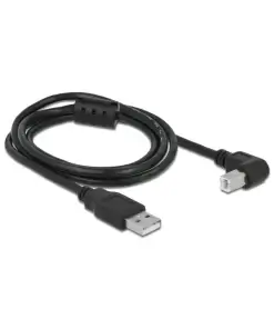 כבל USB 2.0 A-B עם פריט בזווית 90° זז DELOCK 83519 4K