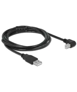 כבל USB 2.0 A-B עם פריט בזווית 90° ז/ז DELOCK | 83528 | 4K