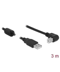 כבל USB 2.0 A-B עם פריט בזווית 90° ז/ז DELOCK | 83529 | 4K