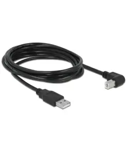 כבל USB 2.0 A-B עם פריט בזווית 90° ז/ז DELOCK | 83529 | 4K