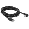 כבל USB 2.0 A-B עם פריט בזווית 90° זז DELOCK 83530 4K