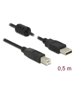 כבל USB 2.0 A-B עם פריט ז/ז DELOCK | 84894 | 4K