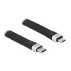 כבל USB 2.0 שטוח תקע USB-C לתקע USB Micro-B תומך PD 3 A ז/ז DELOCK | 86793