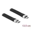 כבל USB 2.0 שטוח תקע USB-C לתקע USB Micro-B תומך PD 3 A ז/ז DELOCK | 86793