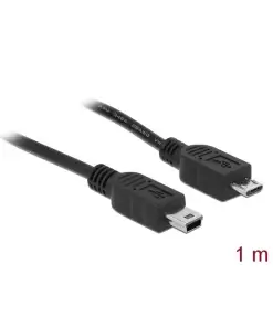 כבל USB 2.0 תקע Micro-B לתקע Mini-B ז/ז DELOCK | 83177 | 4K