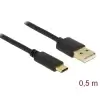 כבל USB 2.0 תקע USB-A לתקע USB-C ז/ז DELOCK | 83326 | 4K