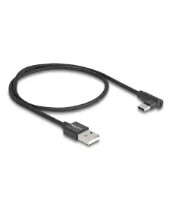 כבל USB 2.0 תקע USB-A לתקע USB-C מכופף 90° ז/ז DELOCK | 80029 | 4K