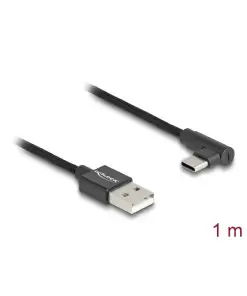 כבל USB 2.0 תקע USB-A לתקע USB-C מכופף 90° ז/ז DELOCK | 80030 | 4K