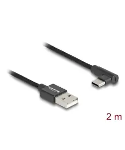 כבל USB 2.0 תקע USB-A לתקע USB-C מכופף 90° ז/ז DELOCK | 80031 | 4K