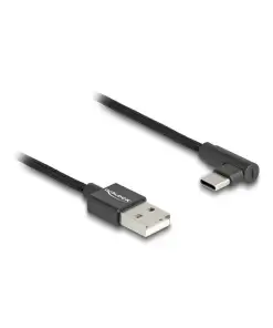 כבל USB 2.0 תקע USB-A לתקע USB-C מכופף 90° ז/ז DELOCK | 80032 | 4K