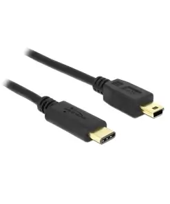 כבל USB 2.0 תקע USB-C לתקע USB Mini-B ז/ז DELOCK | 83335 | 4K