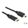 כבל USB 2.0 תקע USB-C לתקע USB Mini-B ז/ז DELOCK | 83336 | 4K