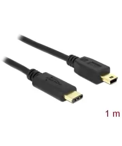 כבל USB 2.0 תקע USB-C לתקע USB Mini-B ז/ז DELOCK | 83603 | 4K