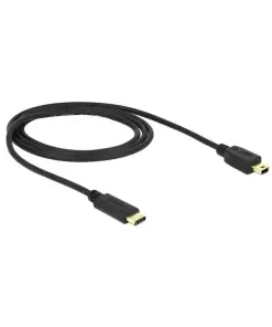 כבל USB 2.0 תקע USB-C לתקע USB Mini-B ז/ז DELOCK | 83603 | 4K