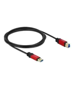 כבל USB 3.0 5Gbps Red metal תקע USB-B לתקע USB-A ז/ז DELOCK | 82757 | 4K