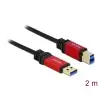 כבל USB 3.0 5Gbps Red metal תקע USB-B לתקע USB-A ז/ז DELOCK | 82757 | 4K