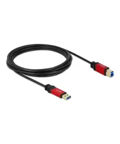 כבל USB 3.0 5Gbps Red metal תקע USB-B לתקע USB-A ז/ז DELOCK | 82758 | 4K