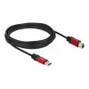 כבל USB 3.0 5Gbps Red metal תקע USB-B לתקע USB-A ז/ז DELOCK | 82759 | 4K