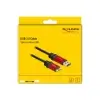 כבל USB 3.0 5Gbps Red metal תקע USB Micro-B לתקע USB-A ז/ז DELOCK | 82760 | 4K