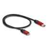 כבל USB 3.0 5Gbps Red metal תקע USB Micro-B לתקע USB-A ז/ז DELOCK | 82760 | 4K