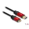 כבל USB 3.0 5Gbps Red metal תקע USB Micro-B לתקע USB-A ז/ז DELOCK | 82760 | 4K