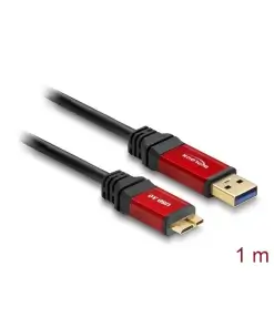 כבל USB 3.0 5Gbps Red metal תקע USB Micro-B לתקע USB-A ז/ז DELOCK | 82760 | 4K