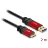 כבל USB 3.0 5Gbps Red metal תקע USB Micro-B לתקע USB-A ז/ז DELOCK | 82761 | 4K