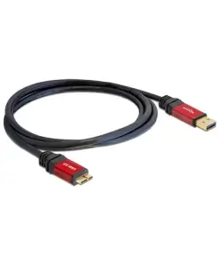 כבל USB 3.0 5Gbps Red metal תקע USB Micro-B לתקע USB-A ז/ז DELOCK | 82761 | 4K