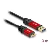 כבל USB 3.0 5Gbps Red metal תקע USB Micro-B לתקע USB-A ז/ז DELOCK | 82762 | 4K