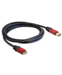 כבל USB 3.0 5Gbps Red metal תקע USB Micro-B לתקע USB-A ז/ז DELOCK | 82762 | 4K