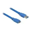 כבל USB 3.0 5Gbps תקע USB Micro-B לתקע USB-A ז/ז DELOCK | 82531 | 4K