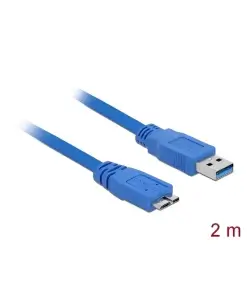 כבל USB 3.0 5Gbps תקע USB Micro-B לתקע USB-A ז/ז DELOCK | 82532 | 4K