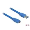 כבל USB 3.0 5Gbps תקע USB Micro-B לתקע USB-A ז/ז DELOCK | 83502 | 4K