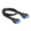 כבל USB 3.0 שקע 20 פין לשקע 20 פין אורך 45 ס