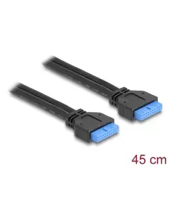 כבל USB 3.0 שקע 20 פין לשקע 20 פין אורך 45 ס