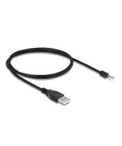 כבל USB-A 2.0 זכר עם 4 גידים פתוחים ז/ז DELOCK | 64184 | 4K